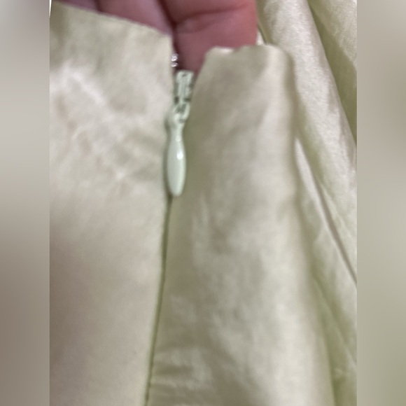 Abercrombie&Fitch Light Green Sleeveless Drape Neck Formal Long Gown size L NWT - Picture 6 of 6